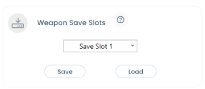 The save slot drop-down with the Save button